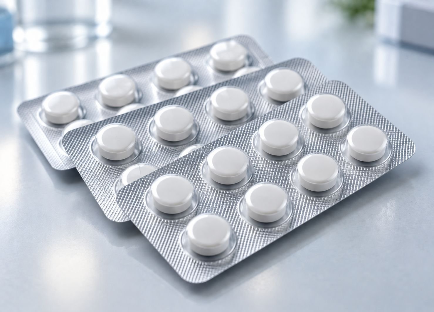 Blister strips of Mobka tablets