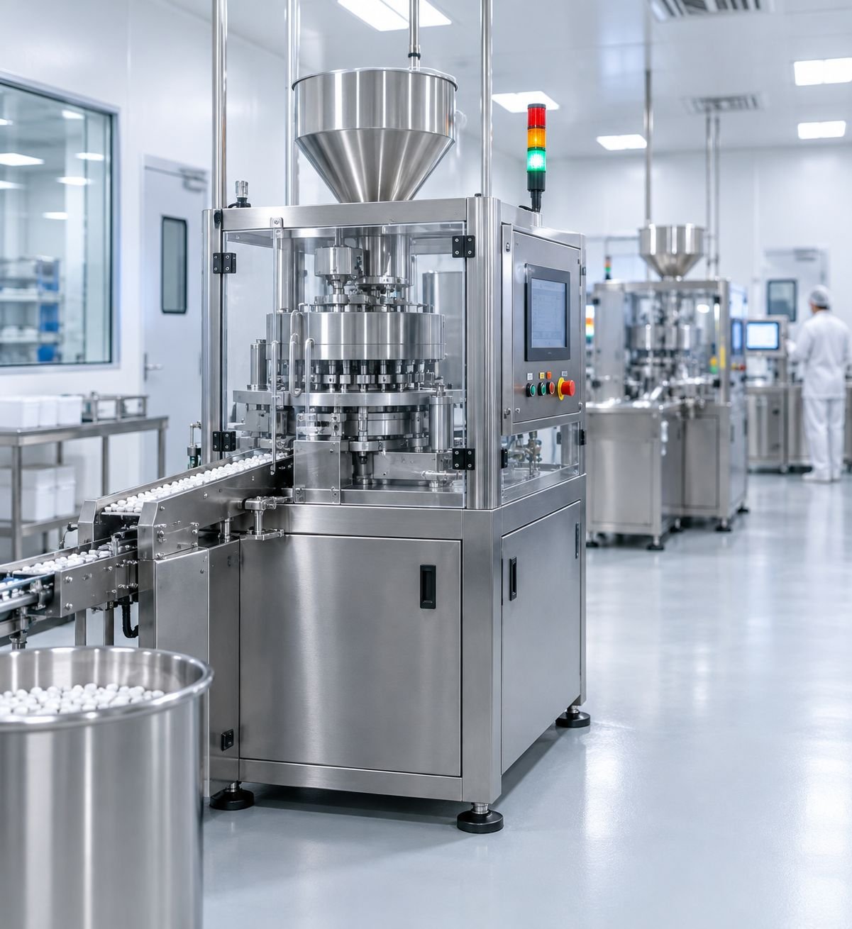 Pharmaceutical production at one of Mobka's certified manufacturing partners
