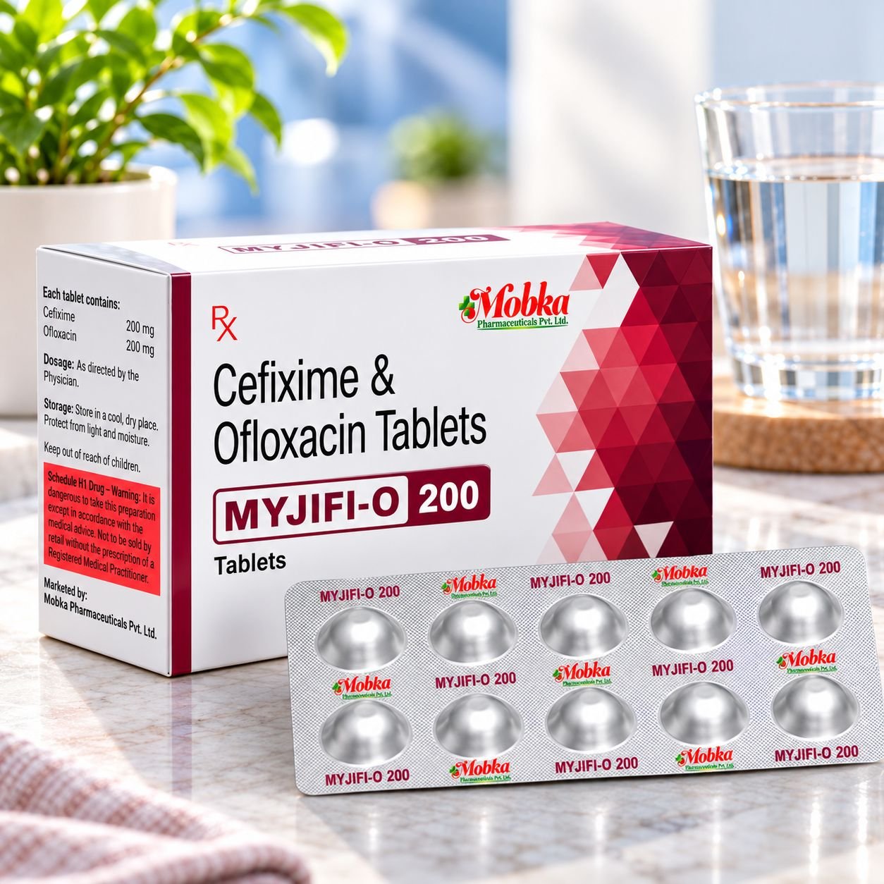 Antibiotic capsules and tablets