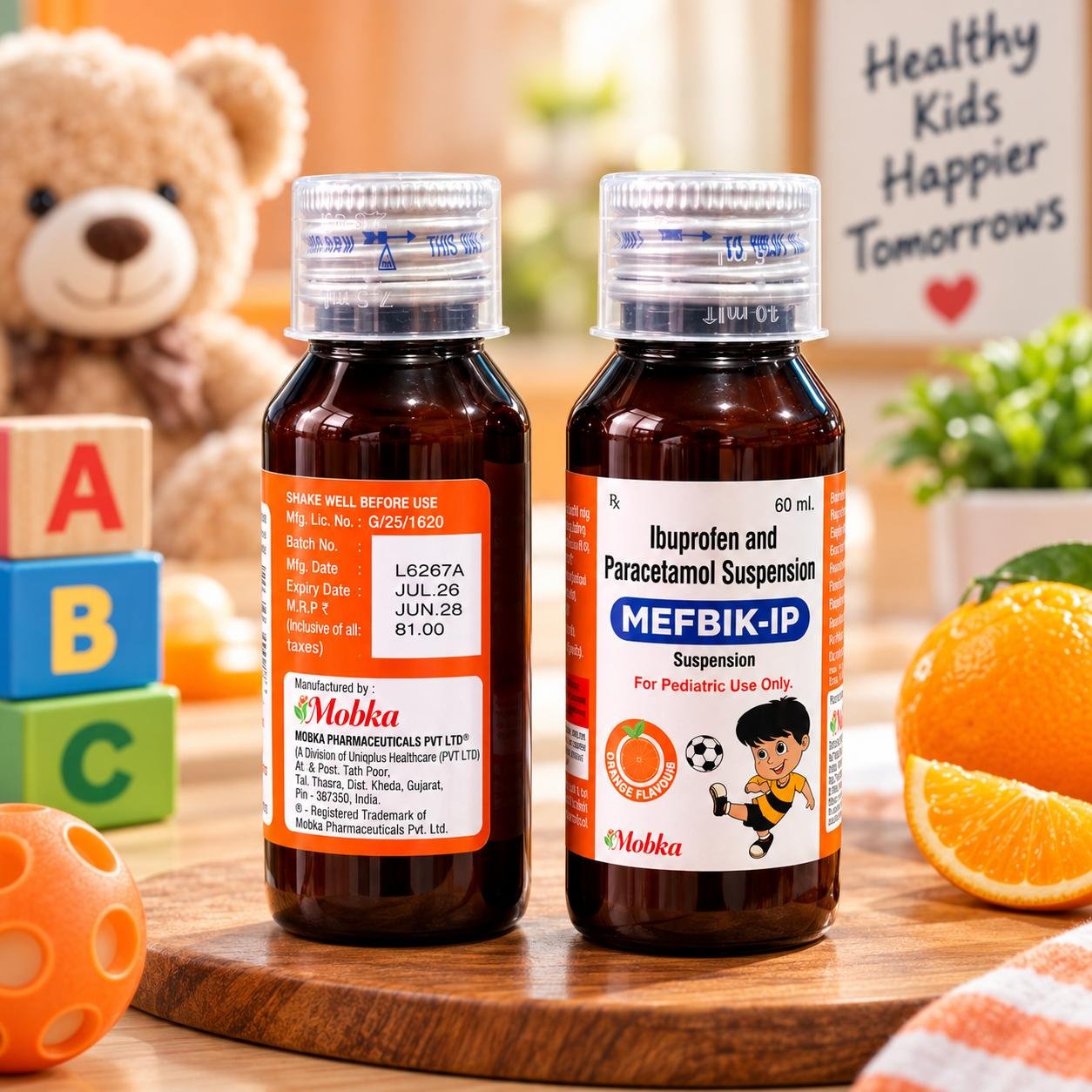 Paediatric suspension bottle