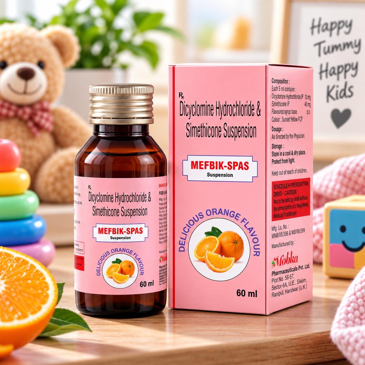 Paediatric suspension bottle