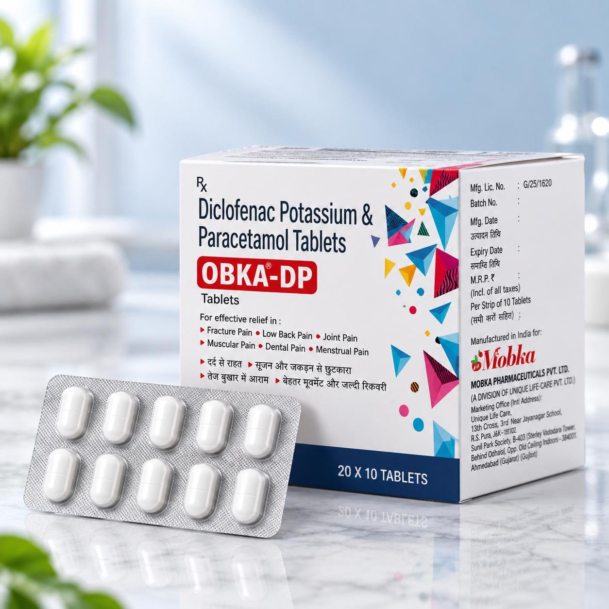 Blister strips of tablets