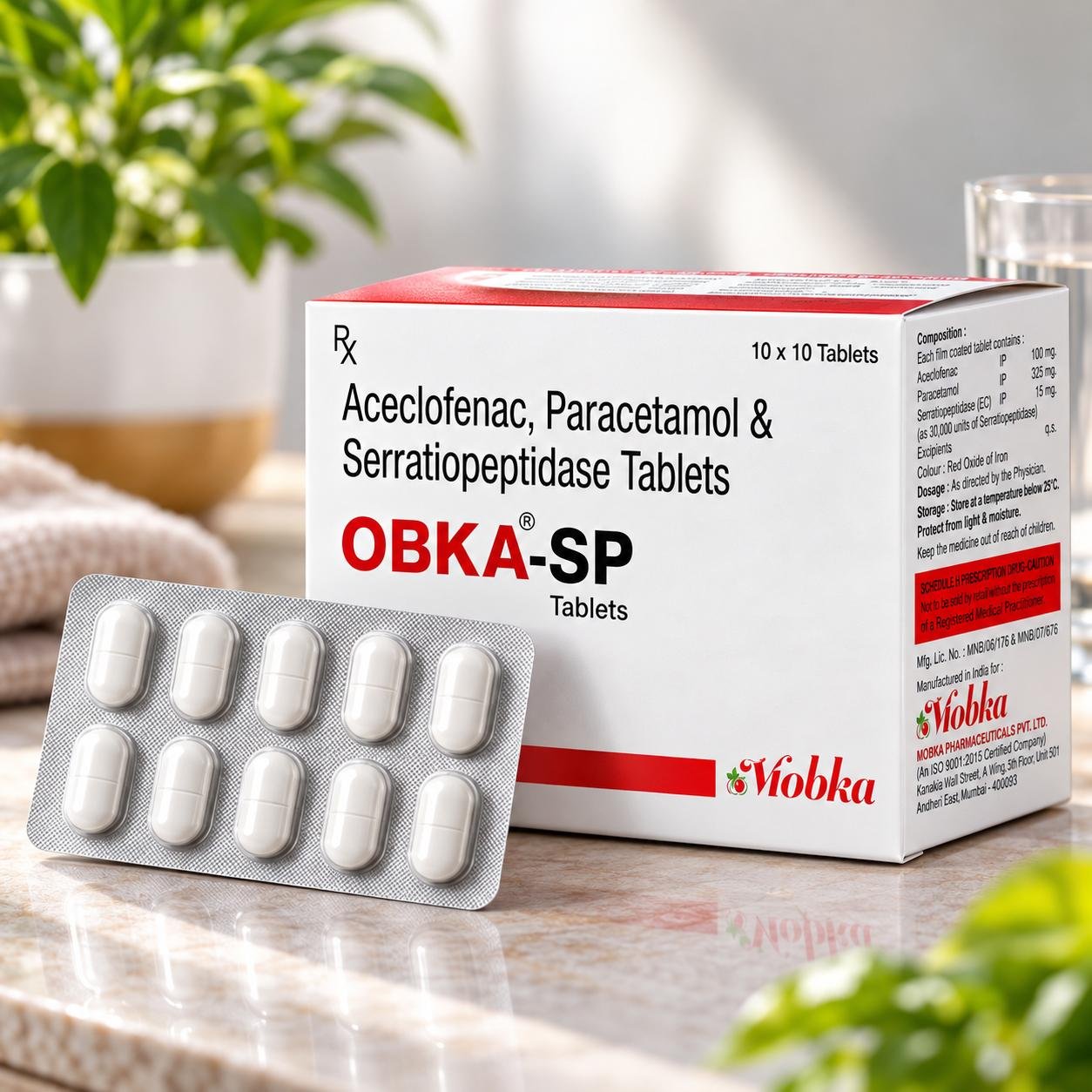 Blister strips of tablets