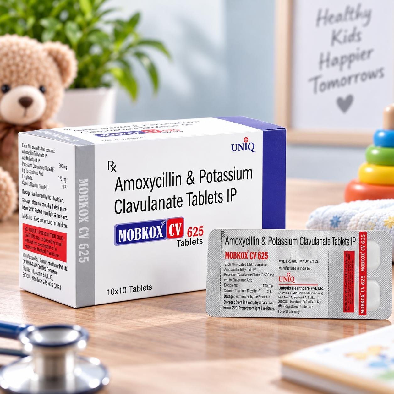 Antibiotic capsules and tablets