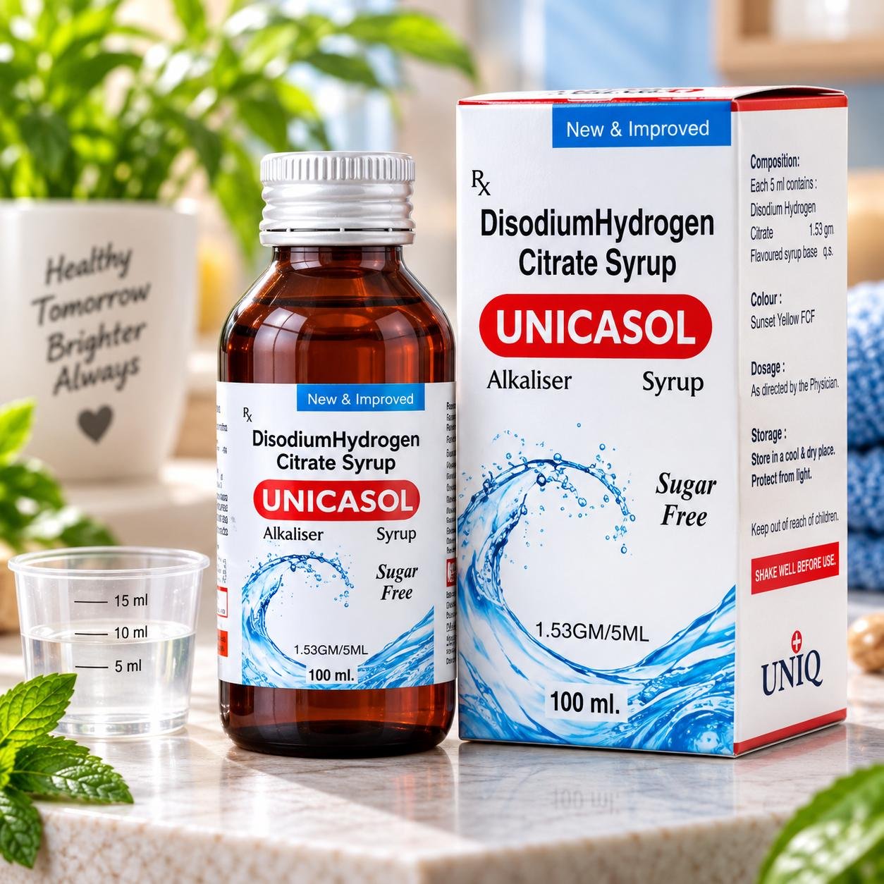 Unicasol Syrup (Sugar Free) pack